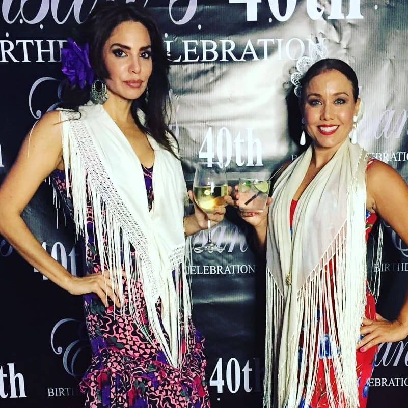 Two flamenco performers at celebration event